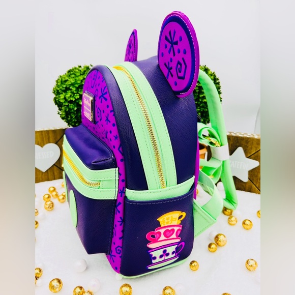 Mickey Mouse: The Main Attraction Mini Backpack by Loungefly – Mad Tea Party main image 8